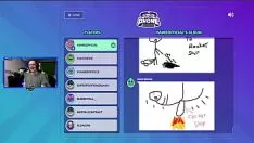 تشغيل 4 رجال يرسمون خطايا على خشبة سحب