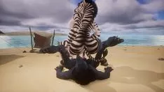 Reproduzir Wolf down multiplica zebra - vida selvagem