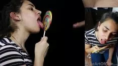 Putar Sucker (cum pada makanan padat)