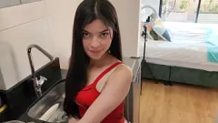 Reproduzir Latina sexy secretamente fodido por homem domiciliar no banheiro